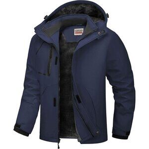 Men's Waterproof Ski Jacket Warm Winter Coats Windproof Winter Jackets for Men F